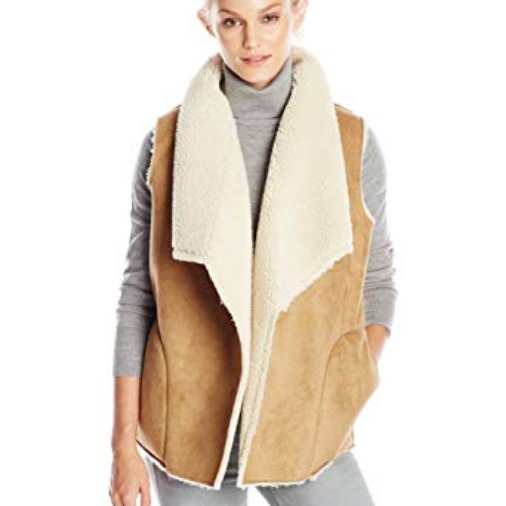 Faux sherpa vest